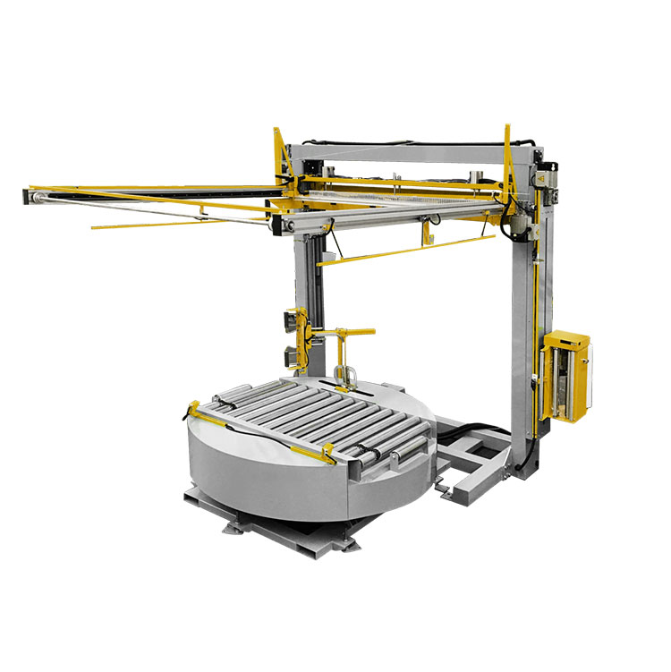 Máquina de filme de enrolamento superior de disco totalmente automática