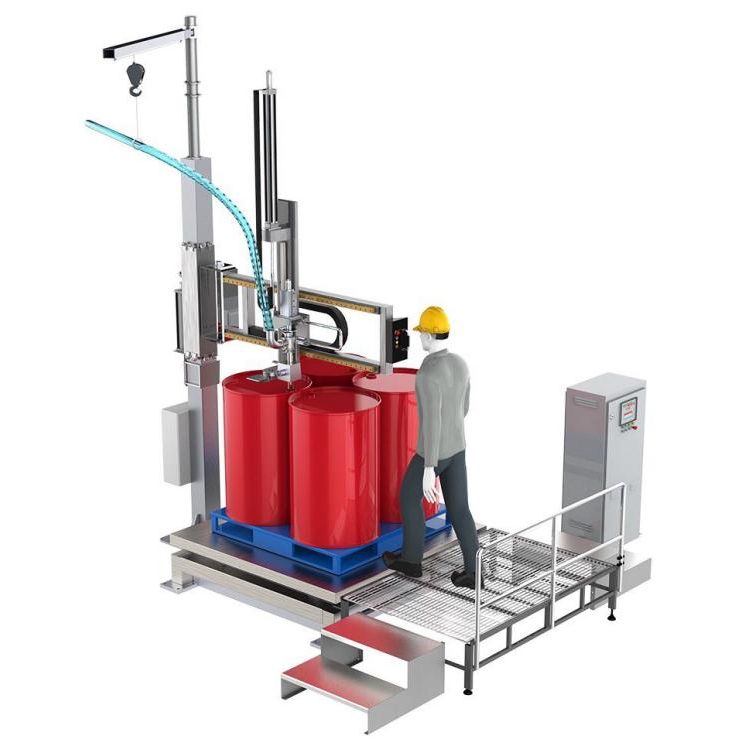 Máquina de enchimento de aditivos químicos para balancim de barril IBC