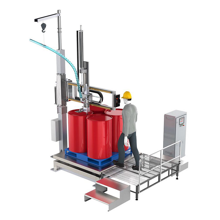 Tipo máquina de enchimento líquida do balancim do tambor de IBC bateria de lítio